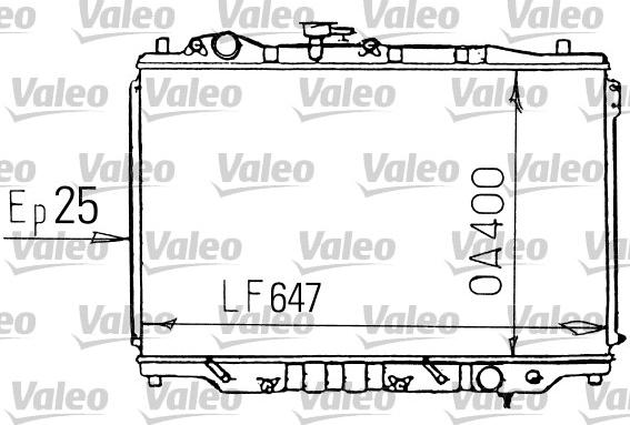 Valeo 731139 - Радіатор, охолодження двигуна autozip.com.ua