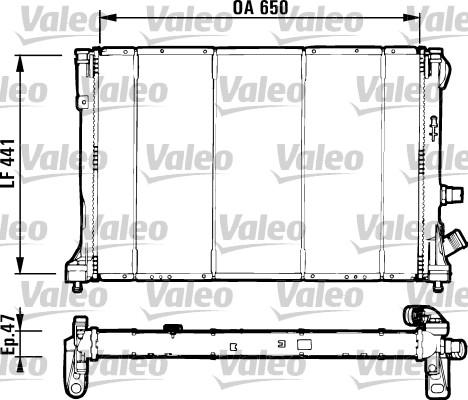 Valeo 731129 - Радіатор, охолодження двигуна autozip.com.ua