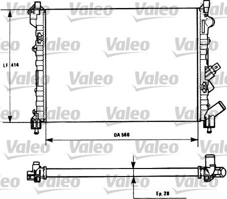 Valeo 731128 - Радіатор, охолодження двигуна autozip.com.ua