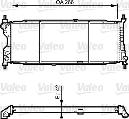 Valeo 731179 - Радіатор, охолодження двигуна autozip.com.ua