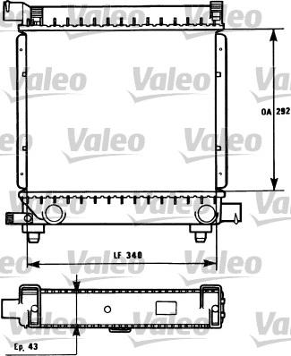 Valeo 731172 - Радіатор, охолодження двигуна autozip.com.ua