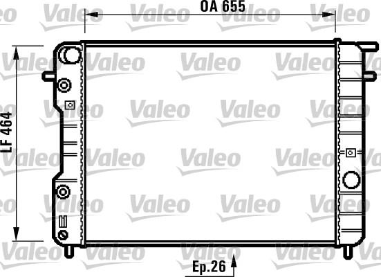 Valeo 731840 - Радіатор, охолодження двигуна autozip.com.ua