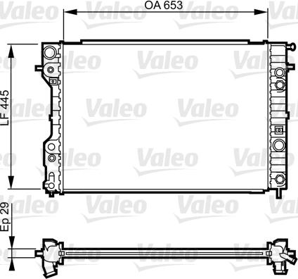 Valeo 731841 - Радіатор, охолодження двигуна autozip.com.ua