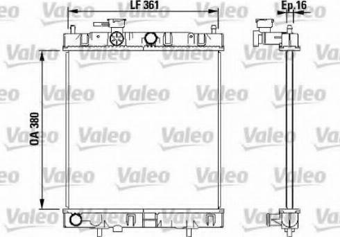 Valeo 731852 - Радіатор, охолодження двигуна autozip.com.ua