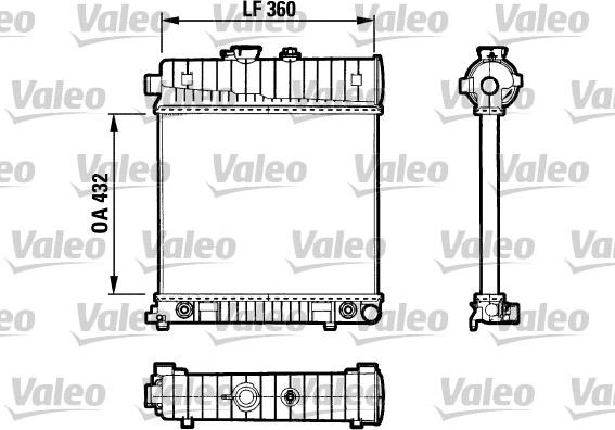 Valeo 731804 - Радіатор, охолодження двигуна autozip.com.ua