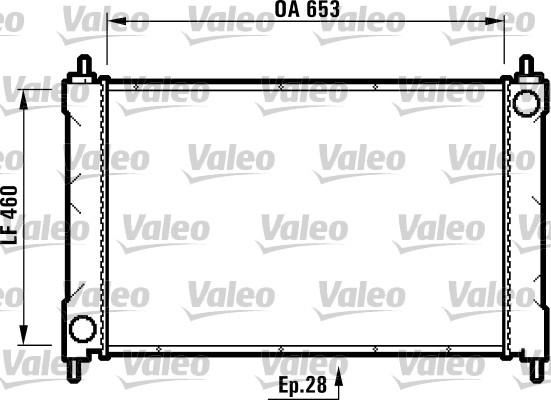 Valeo 731825 - Радіатор, охолодження двигуна autozip.com.ua