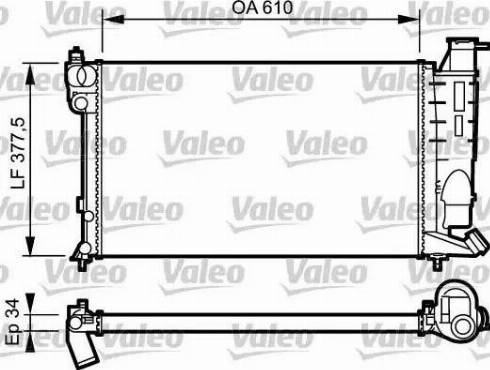 VALEO 731390 - Радіатор, охолодження двигуна autozip.com.ua