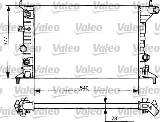 Valeo 731393 - Радіатор, охолодження двигуна autozip.com.ua
