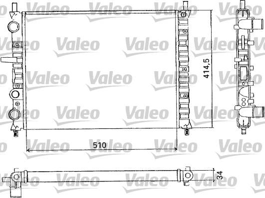 Valeo 731302 - Радіатор, охолодження двигуна autozip.com.ua