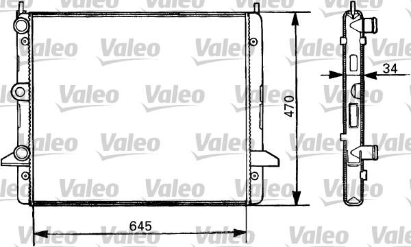 Valeo 731387 - Радіатор, охолодження двигуна autozip.com.ua