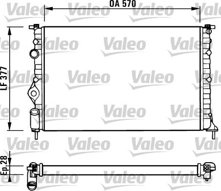 Valeo 731379 - Радіатор, охолодження двигуна autozip.com.ua