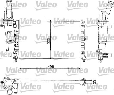 Valeo 731375 - Радіатор, охолодження двигуна autozip.com.ua