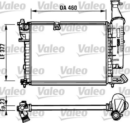 Valeo 731295 - Радіатор, охолодження двигуна autozip.com.ua