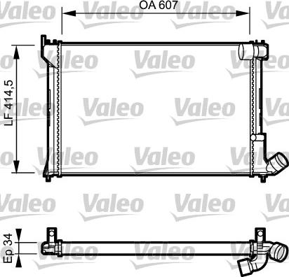 Valeo 731297 - Радіатор, охолодження двигуна autozip.com.ua