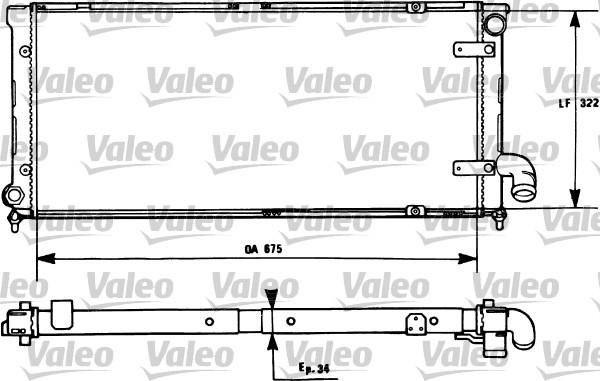 Valeo 731269 - Радіатор, охолодження двигуна autozip.com.ua