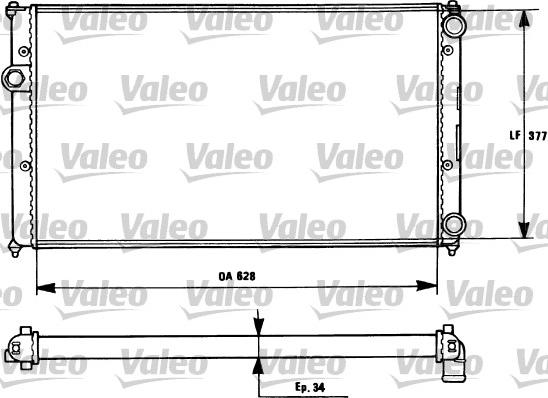 Valeo 731265 - Радіатор, охолодження двигуна autozip.com.ua