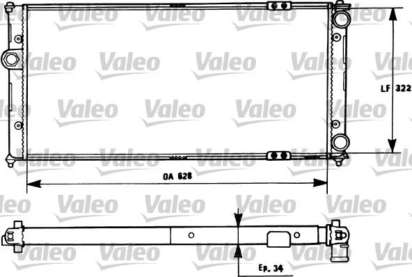 Valeo 731266 - Радіатор, охолодження двигуна autozip.com.ua