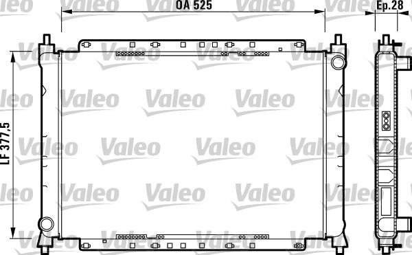 Valeo 731209 - Радіатор, охолодження двигуна autozip.com.ua