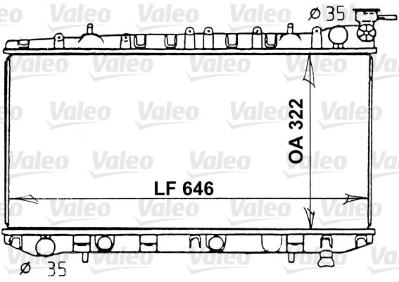 Valeo 731202 - Радіатор, охолодження двигуна autozip.com.ua