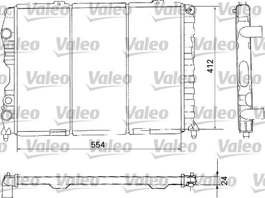 Valeo 731283 - Радіатор, охолодження двигуна autozip.com.ua