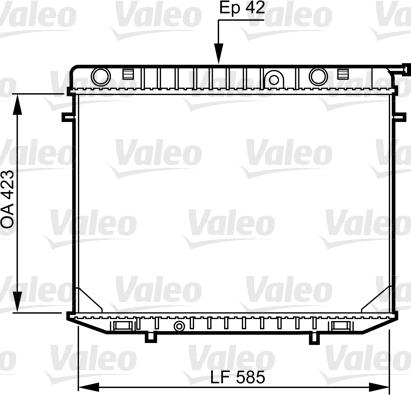 Valeo 731237 - Радіатор, охолодження двигуна autozip.com.ua