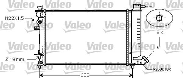 VALEO 731754 - Радіатор, охолодження двигуна autozip.com.ua