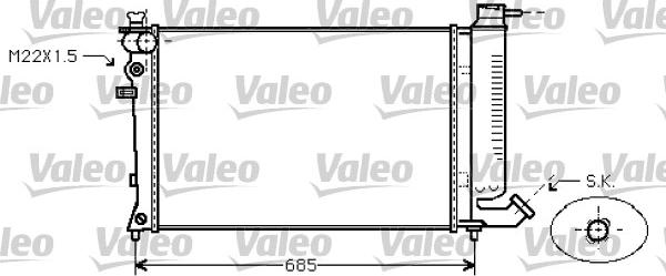 Valeo 731753 - Радіатор, охолодження двигуна autozip.com.ua