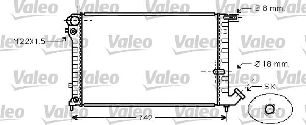 Valeo 731752 - Радіатор, охолодження двигуна autozip.com.ua