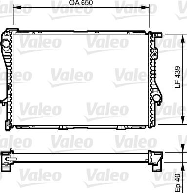 Valeo 731764 - Радіатор, охолодження двигуна autozip.com.ua