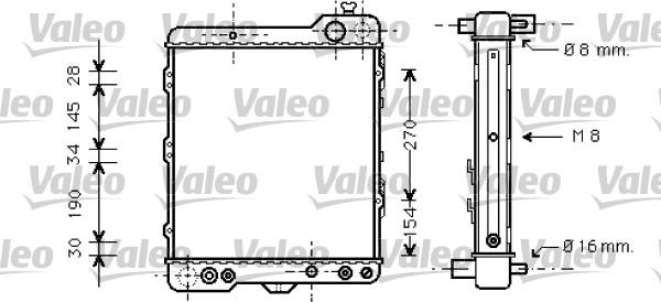 Valeo 731760 - Радіатор, охолодження двигуна autozip.com.ua