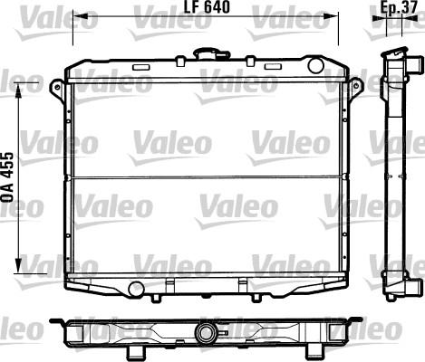 Valeo 731785 - Радіатор, охолодження двигуна autozip.com.ua