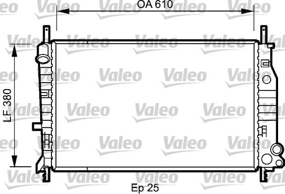 Valeo 731724 - Радіатор, охолодження двигуна autozip.com.ua