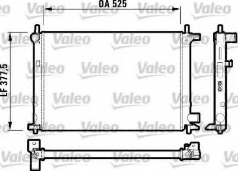 Valeo 731770 - Радіатор, охолодження двигуна autozip.com.ua