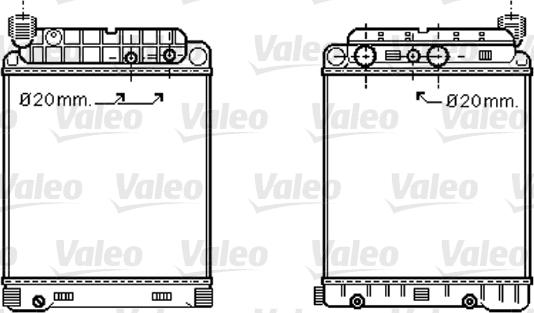 Valeo 733416 - Радіатор, охолодження двигуна autozip.com.ua