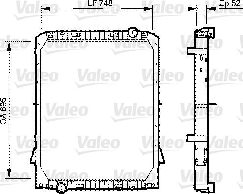 Valeo 733482 - Радіатор, охолодження двигуна autozip.com.ua