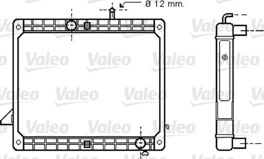 Valeo 733421 - Радіатор, охолодження двигуна autozip.com.ua