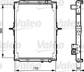 Valeo 733547 - Радіатор, охолодження двигуна autozip.com.ua