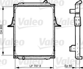 Valeo 733536 - Радіатор, охолодження двигуна autozip.com.ua