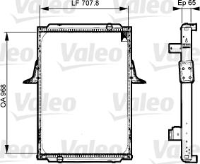 Valeo 733532 - Радіатор, охолодження двигуна autozip.com.ua