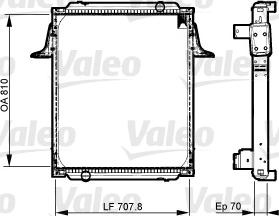 Valeo 733537 - Радіатор, охолодження двигуна autozip.com.ua