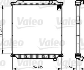 VALEO 733526 - Радіатор, охолодження двигуна autozip.com.ua