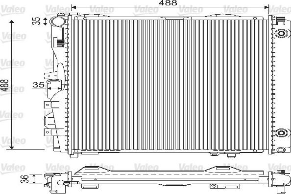 Valeo 733134 - Радіатор, охолодження двигуна autozip.com.ua