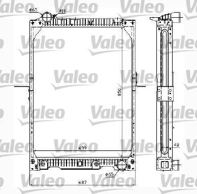 Valeo 732996 - Радіатор, охолодження двигуна autozip.com.ua