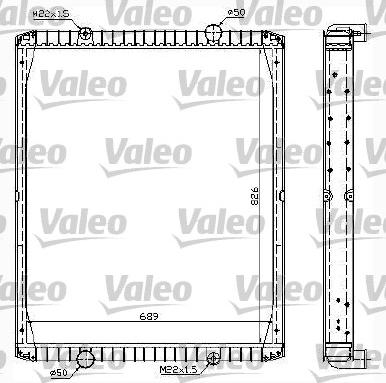 Valeo 732998 - Радіатор, охолодження двигуна autozip.com.ua