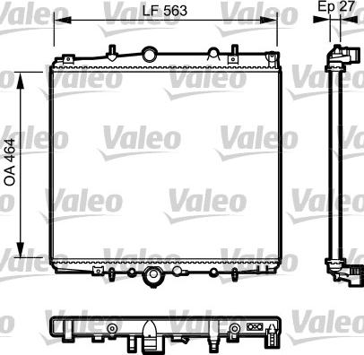 Valeo 732944 - Радіатор, охолодження двигуна autozip.com.ua