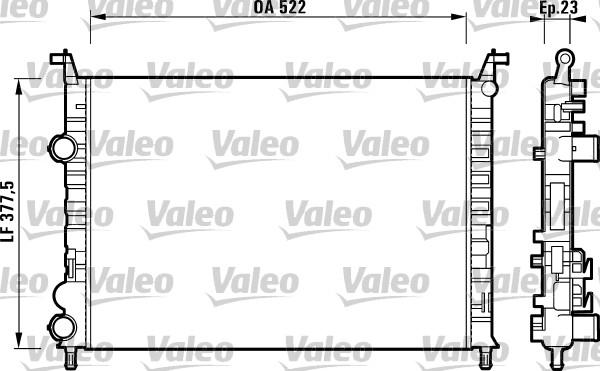 Valeo 732948 - Радіатор, охолодження двигуна autozip.com.ua