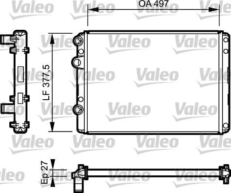 Valeo 732953 - Радіатор, охолодження двигуна autozip.com.ua