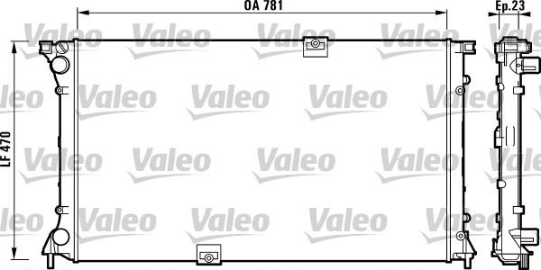 Valeo 732902 - Радіатор, охолодження двигуна autozip.com.ua