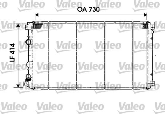 Valeo 732919 - Радіатор, охолодження двигуна autozip.com.ua