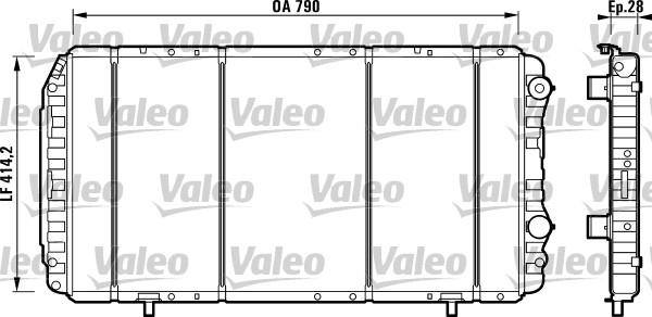 Valeo 732914 - Радіатор, охолодження двигуна autozip.com.ua